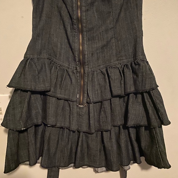 Denim strapless dress - Picture 1 of 2